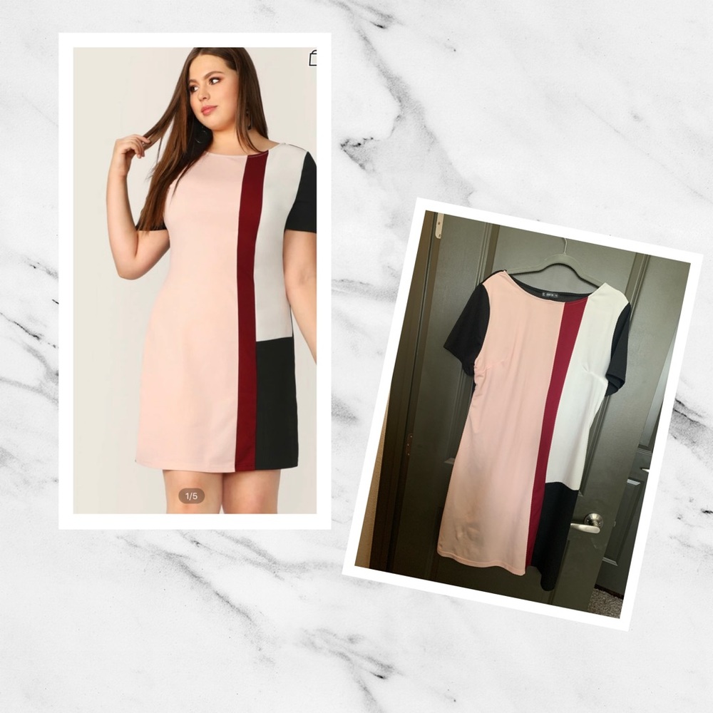 Colorblock Tunic Dress